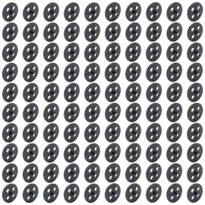 100 Pack Black 35mm Front Wheels for Shell Style Co2 Dragsters