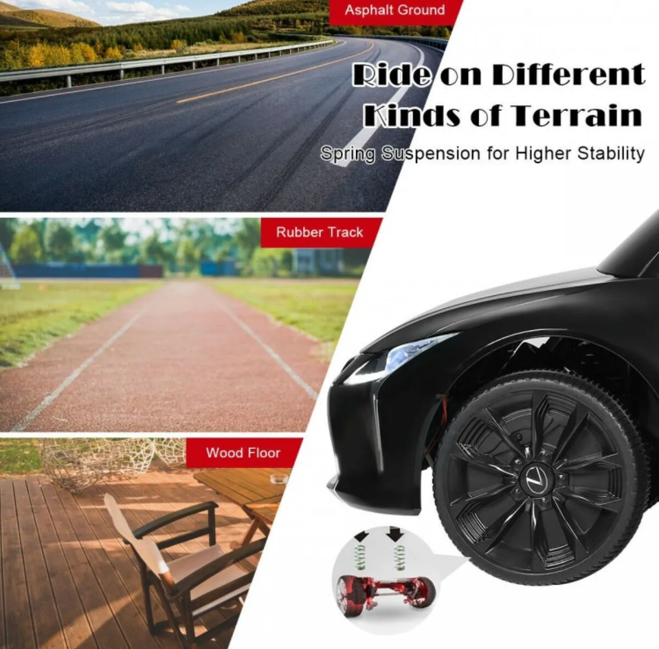 2025 Licensed 12V Lexus LC500 12V Kids Ride-On Car 1 Seater Upgraded | Music | Shocks | Bright Lights | Remote | Ages 3-8