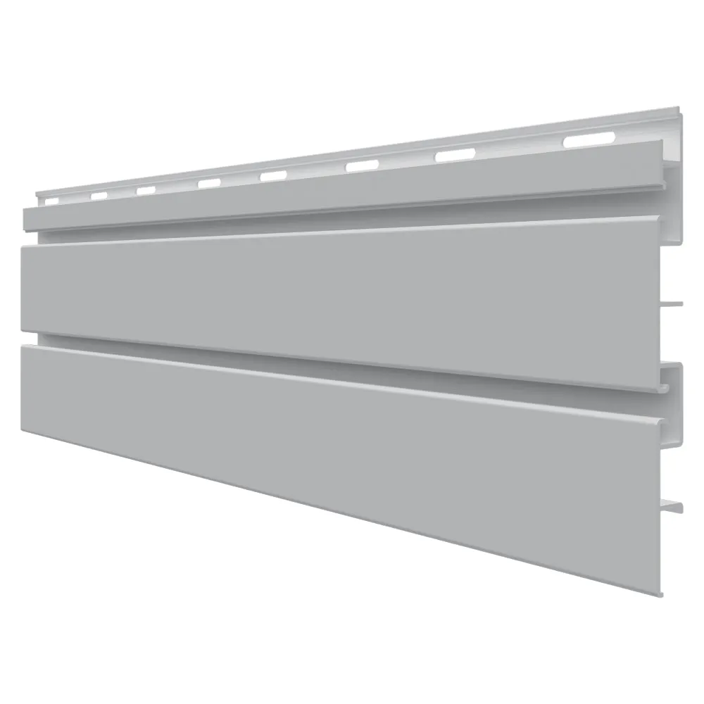 5/8"x7-1/4"x8' Trusscore SlatWall PVC Panels, Grey