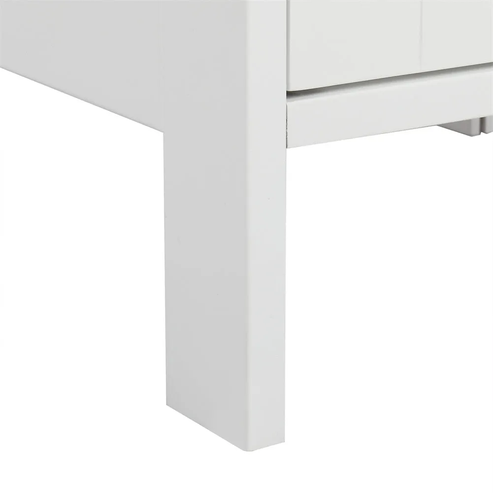 AMYOVE 4-Drawer Storage Cabinet Bathroom Storage Organizer White