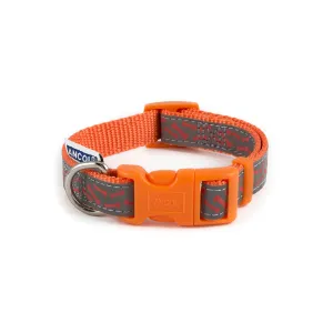 Ancol Reflective Bone Dog Collar Orange