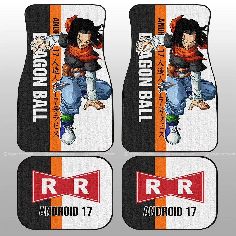 Android 17 Car Floor Mats Custom Car Accessories For Fans