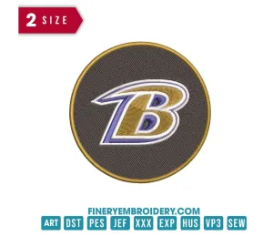 Baltimore Ravens 4 : Embroidery Design