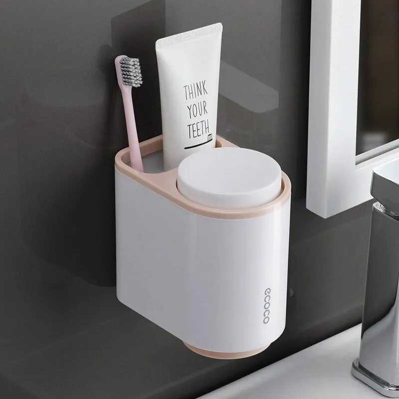 Bathroom Accessories Automatic Toothpaste Dispenser Toothbrush Holder