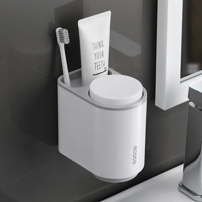 Bathroom Accessories Automatic Toothpaste Dispenser Toothbrush Holder
