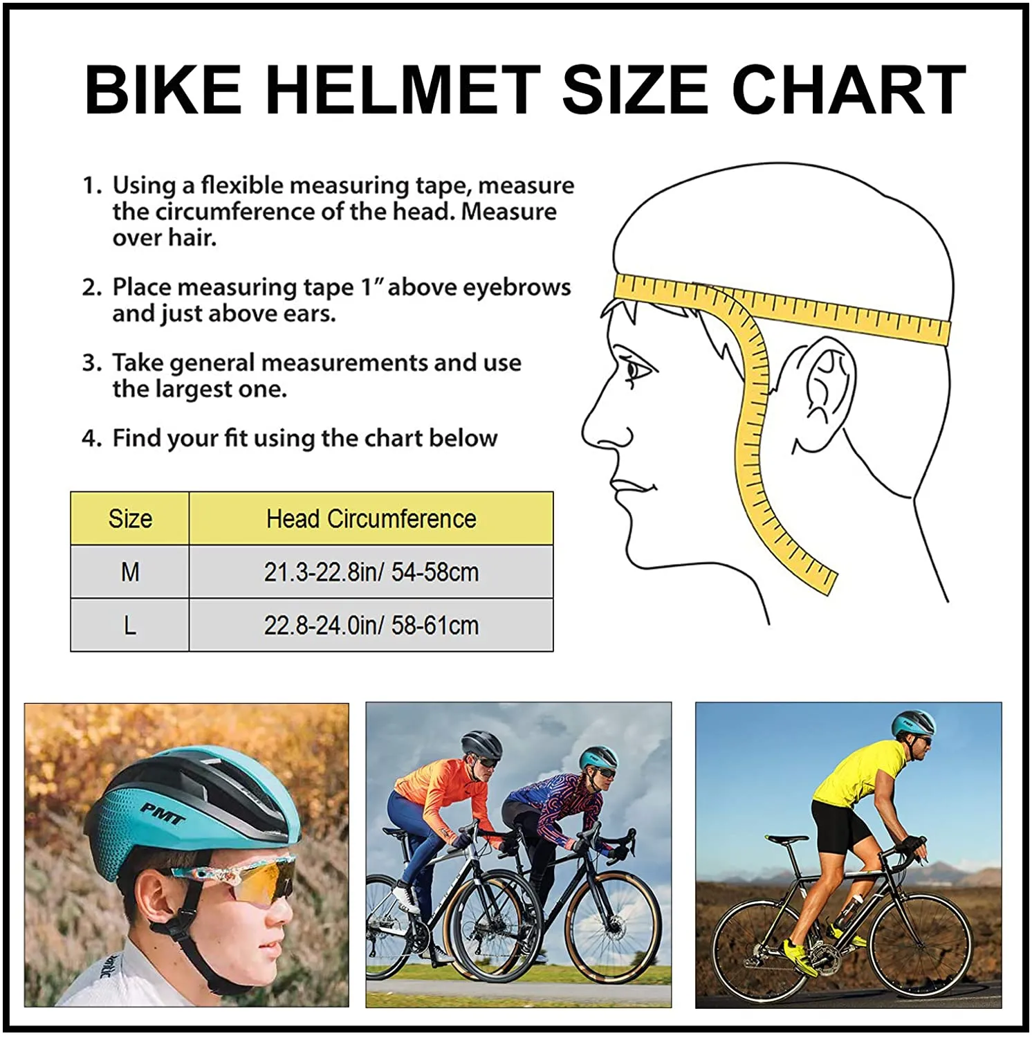 Bike Helmets for Adults - Bicycle Helmet Safety Protection - Adjustable Lightweight Adults Mountain/Road Bike Helmet