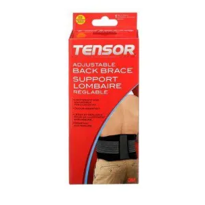 Braces & Supports - 3M Tensor Back Brace, Black, Adjustable, (Case of 12), 207744