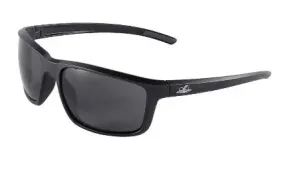 BULLHEAD SAFETY - Pompano Anti Fog Safety Glasses, Smoke/Matte Black