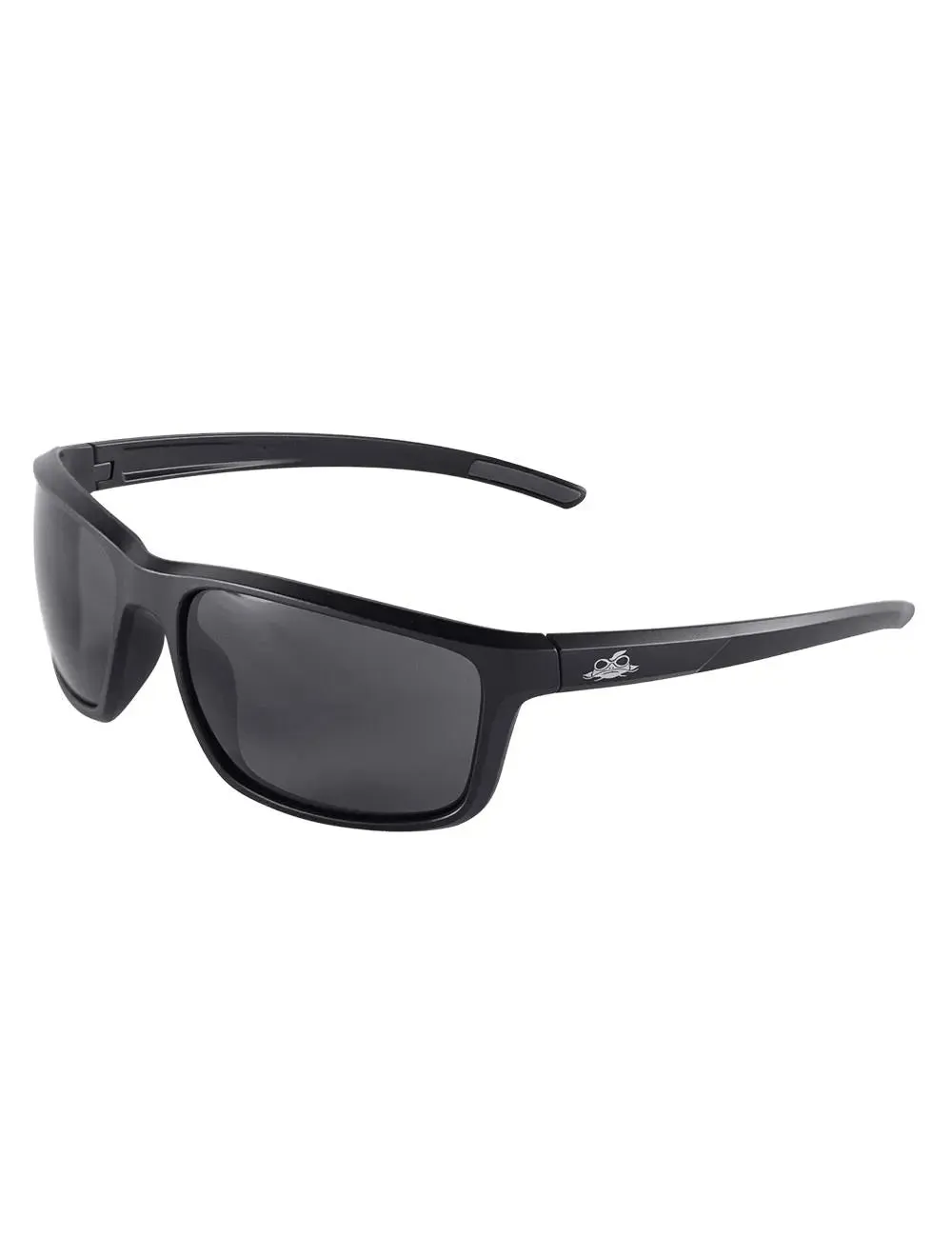 BULLHEAD SAFETY - Pompano Anti Fog Safety Glasses, Smoke/Matte Black