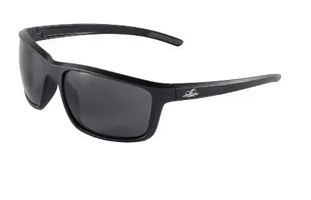 BULLHEAD SAFETY - Pompano Anti Fog Safety Glasses, Smoke/Matte Black