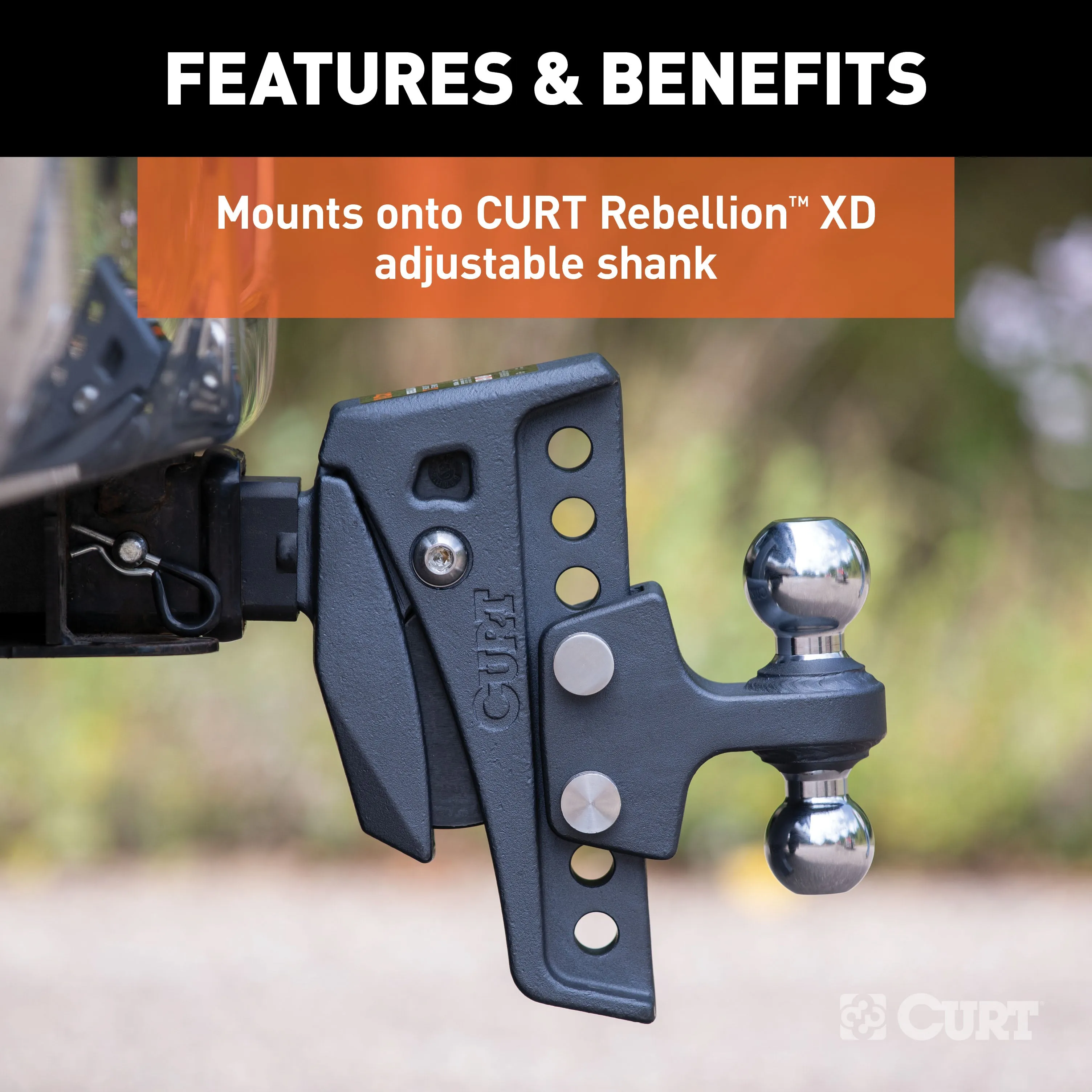CURT 45952 CURT 45952 Replacement Rebellion XD Dual Ball; 2; 2-5/16-Inch; Up to 15K