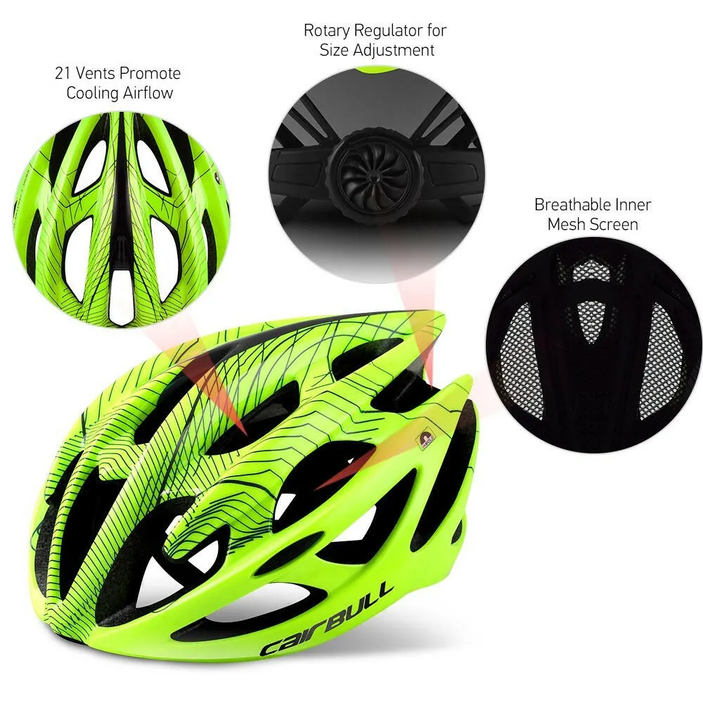 Cycling Helmet Superlight 21 Vents Breathable MTB Mountain Bike Road Bicycle Safety Helmet