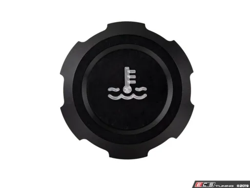 ECS TUNING - Billet Coolant Reservoir Cap - Black Anodized