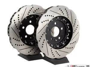 ECS TUNING - Front 2-Piece Tru-Float Wave Brake Rotors - Pair (345x30)
