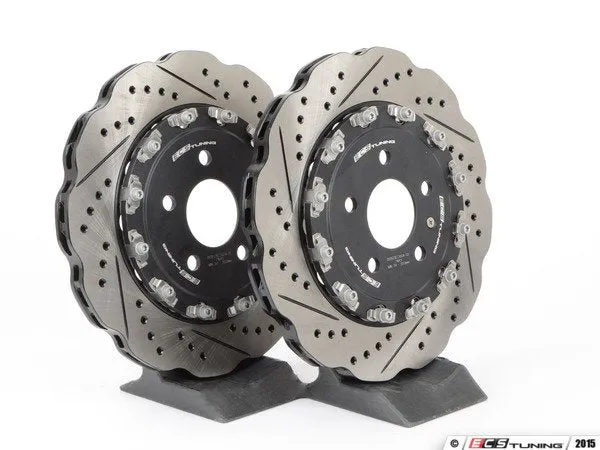 ECS TUNING - Front 2-Piece Tru-Float Wave Brake Rotors - Pair (345x30)