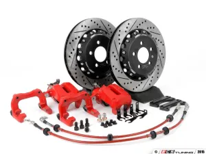 ECS TUNING - Rear Big Brake Kit - Stage 1 - 2-Piece Ventilated Cross-Drilled & Slotted Rotors (306x22)