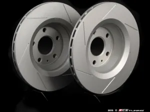 ECS TUNING - Slotted Brake Rotors - Pair (310x22) TT/TTS/TTRS 8J
