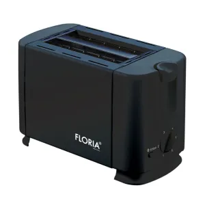 Electric Bread Toaster Sleek Black