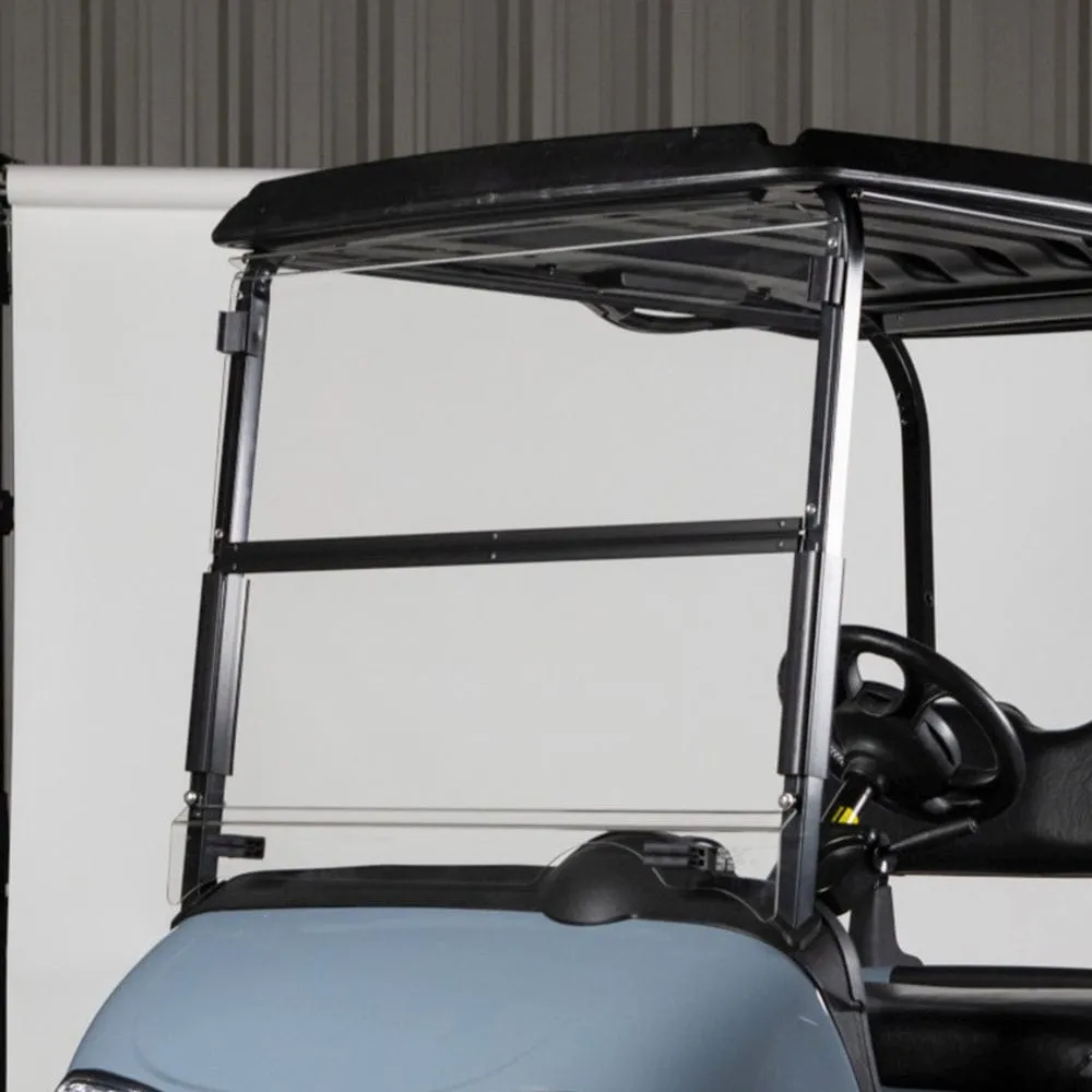 EZGO RXV Clear Folding DOT Windshield (Years 2008-2022) | Red Dot®