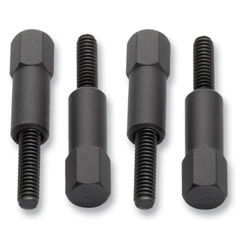 Ford Racing Valve Cover Mini Nut - 1/4-20 in Thread - 1-1/2 in Long - Ford Logo - Black Crinkle (Set of 4)