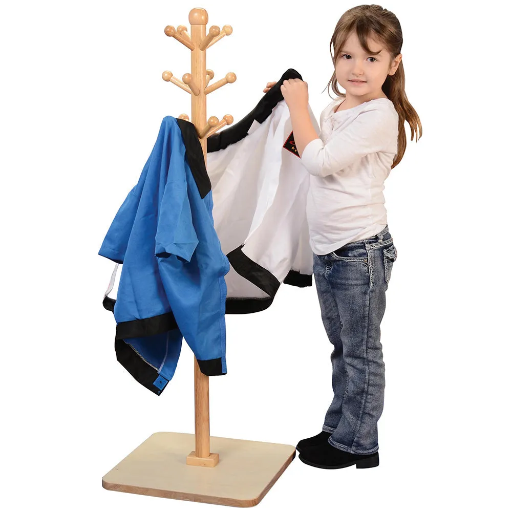 Hardwood E-Z Reach Clothes Tree | Space-Saving Design