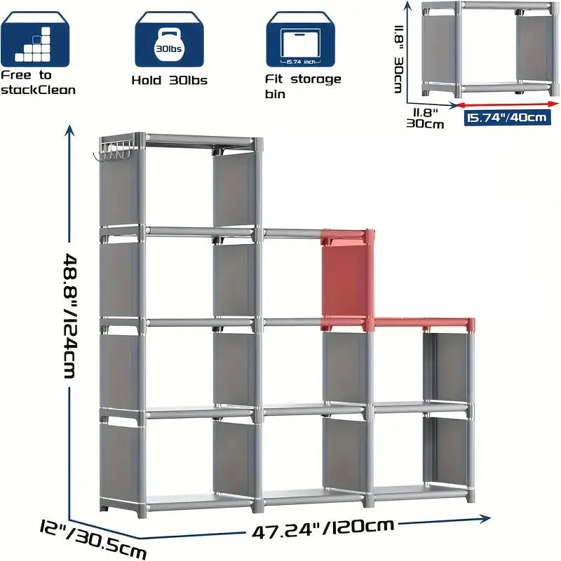 HD222 - High Quality 9-cube DIY Book Shelf