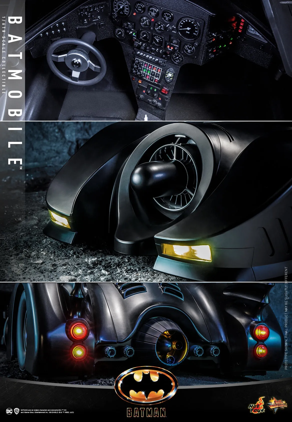 Hot Toys - MMS694 - Batman (1989) - 1/6th scale Batmobile Collectible