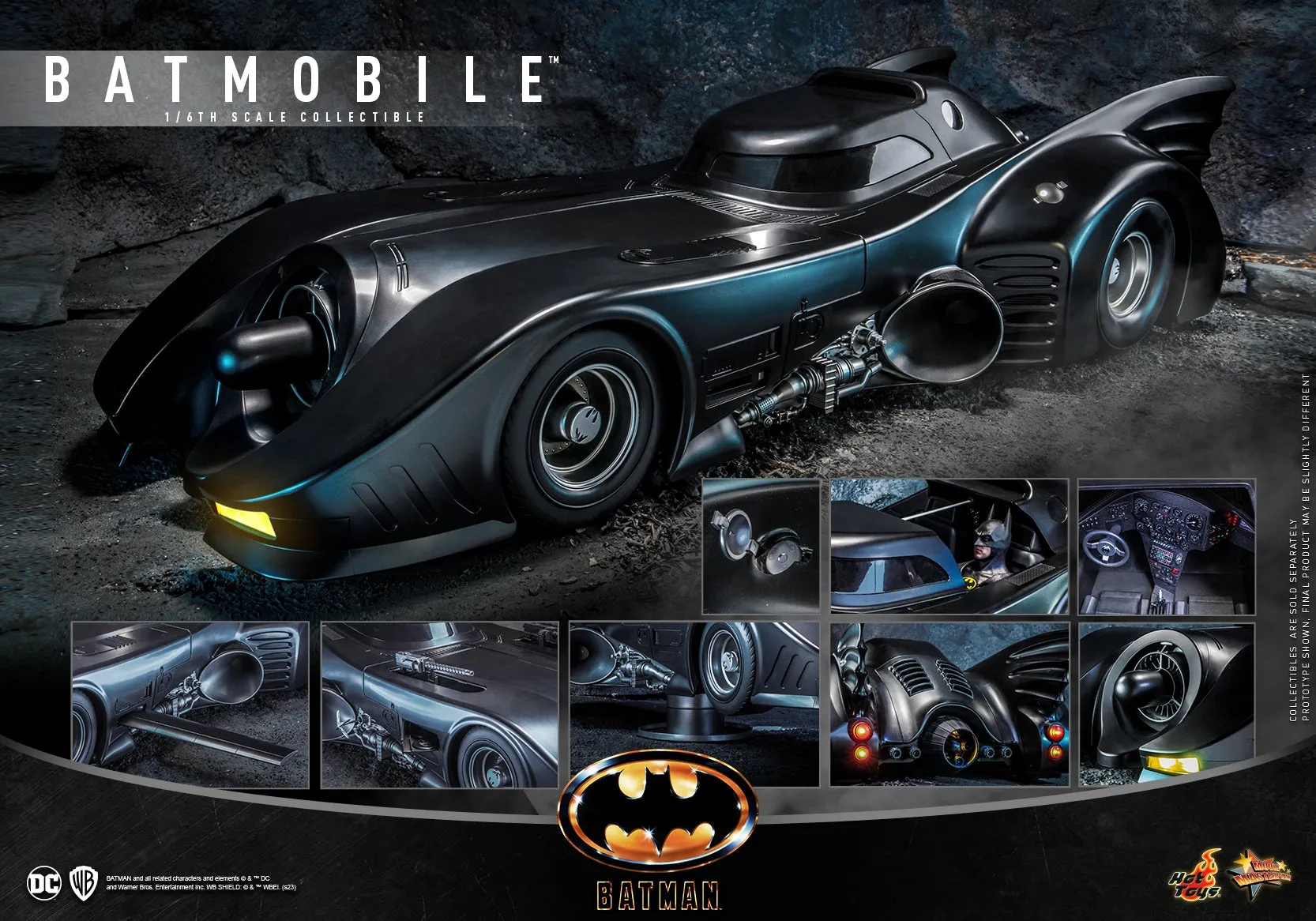 Hot Toys - MMS694 - Batman (1989) - 1/6th scale Batmobile Collectible