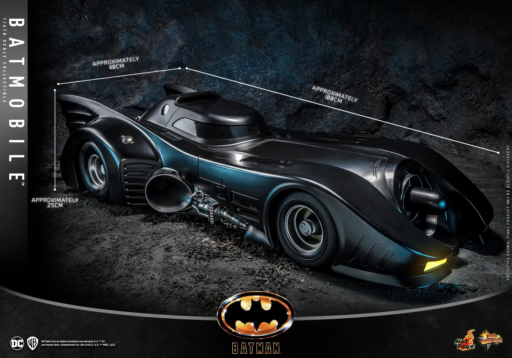 Hot Toys - MMS694 - Batman (1989) - 1/6th scale Batmobile Collectible