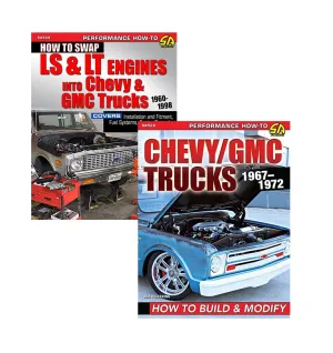 How to Swap LS & LT Engines into Chevy & GMC Trucks: 1960-1998 & Chevy/GMC Trucks 1967-1972 How to Build & Modify (2 Book Set)