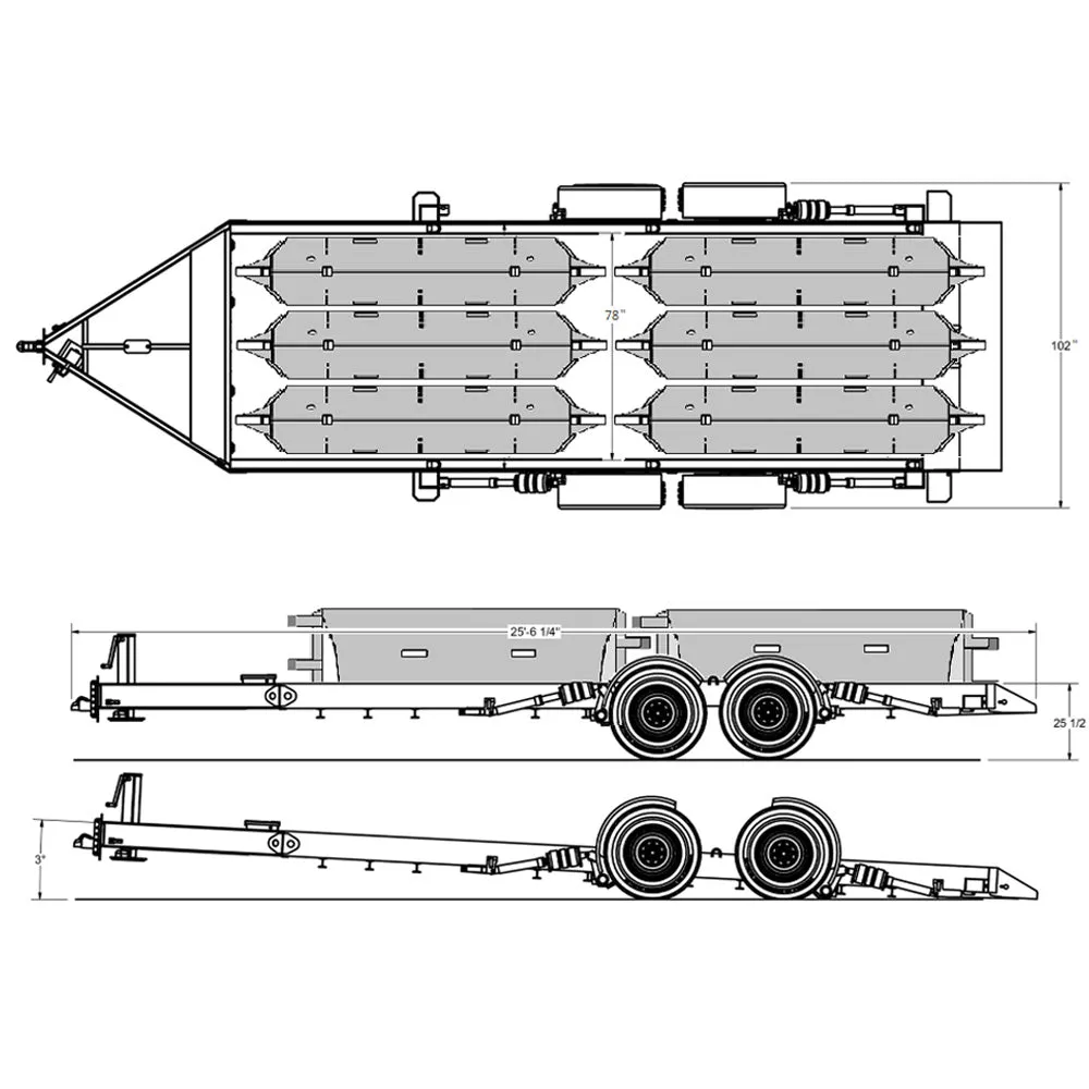 K12 Defense Enforcer - 6 Barrier Trailer Package