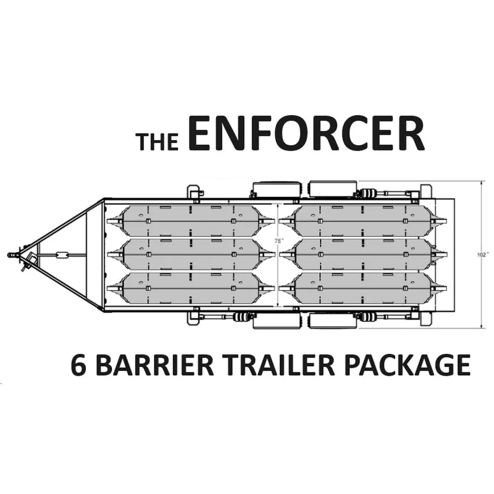 K12 Defense Enforcer - 6 Barrier Trailer Package
