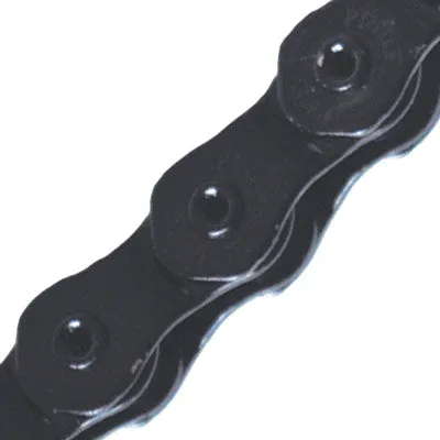 kmc chain hl1 wide x 100l black half link chain hl1l wide chains