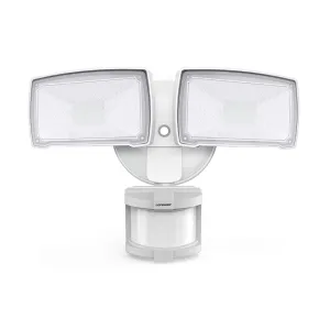 Lepower-tec 28W Motion Detector Security Lights 2 Adjustable Heads 3000LM