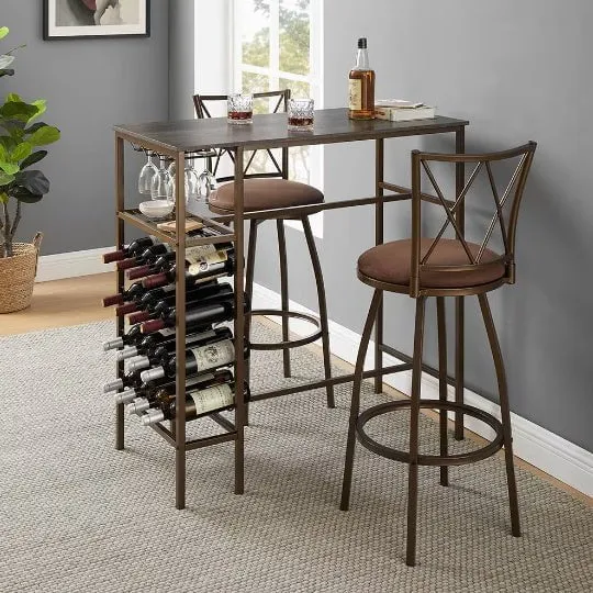 LovelyRLovely 3ps Bar Kitchen Dining Room Set