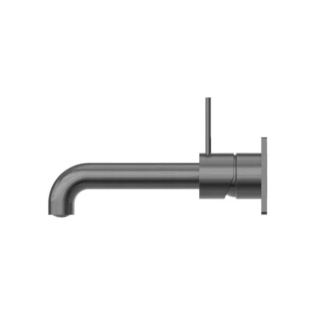 Nero Mecca Wall Basin/Bath Mixer Handle Up 120mm Gun Metal