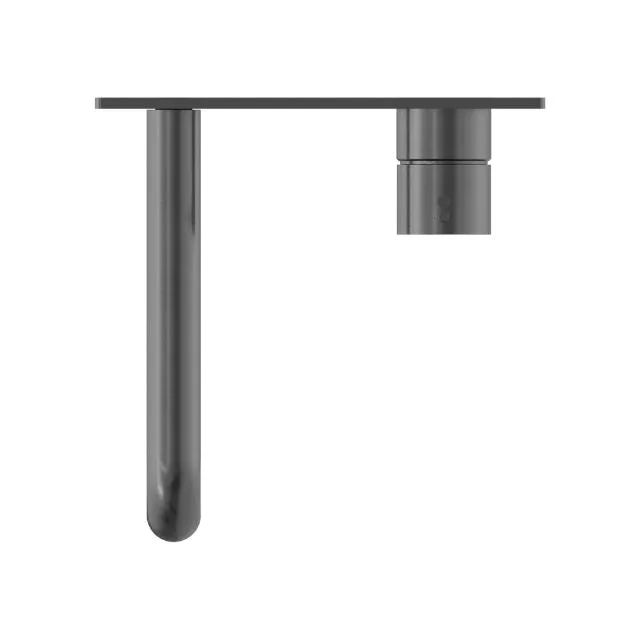 Nero Mecca Wall Basin/Bath Mixer Handle Up 120mm Gun Metal