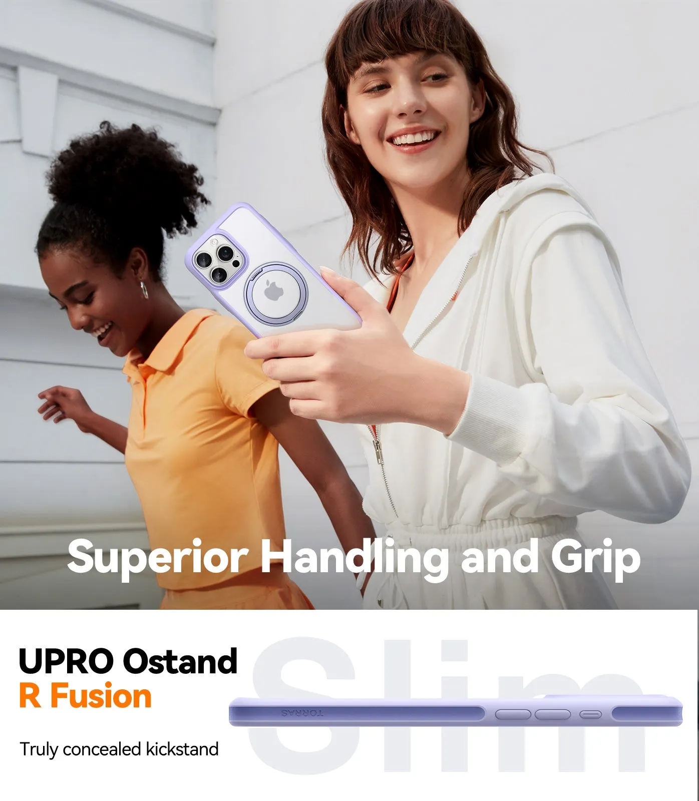 Ostand R Fusion Case with 360° Rotated Stand for iPhone 15 Pro