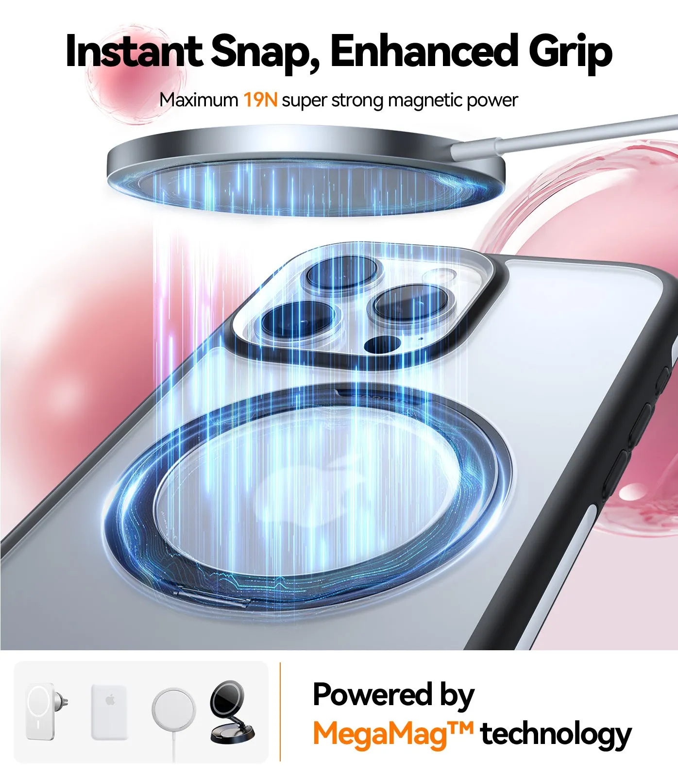 Ostand R Fusion Case with 360° Rotated Stand for iPhone 15 Pro