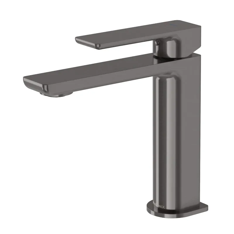 Phoenix Gloss MKII Basin Mixer - Brushed Carbon