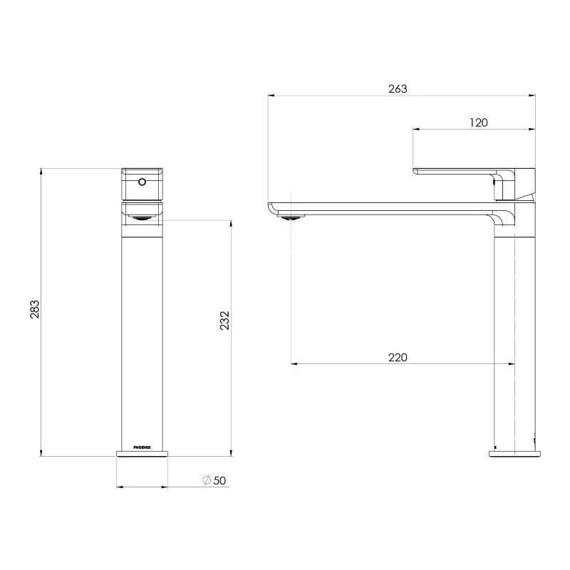 Phoenix Gloss MKII Sink Mixer - Chrome