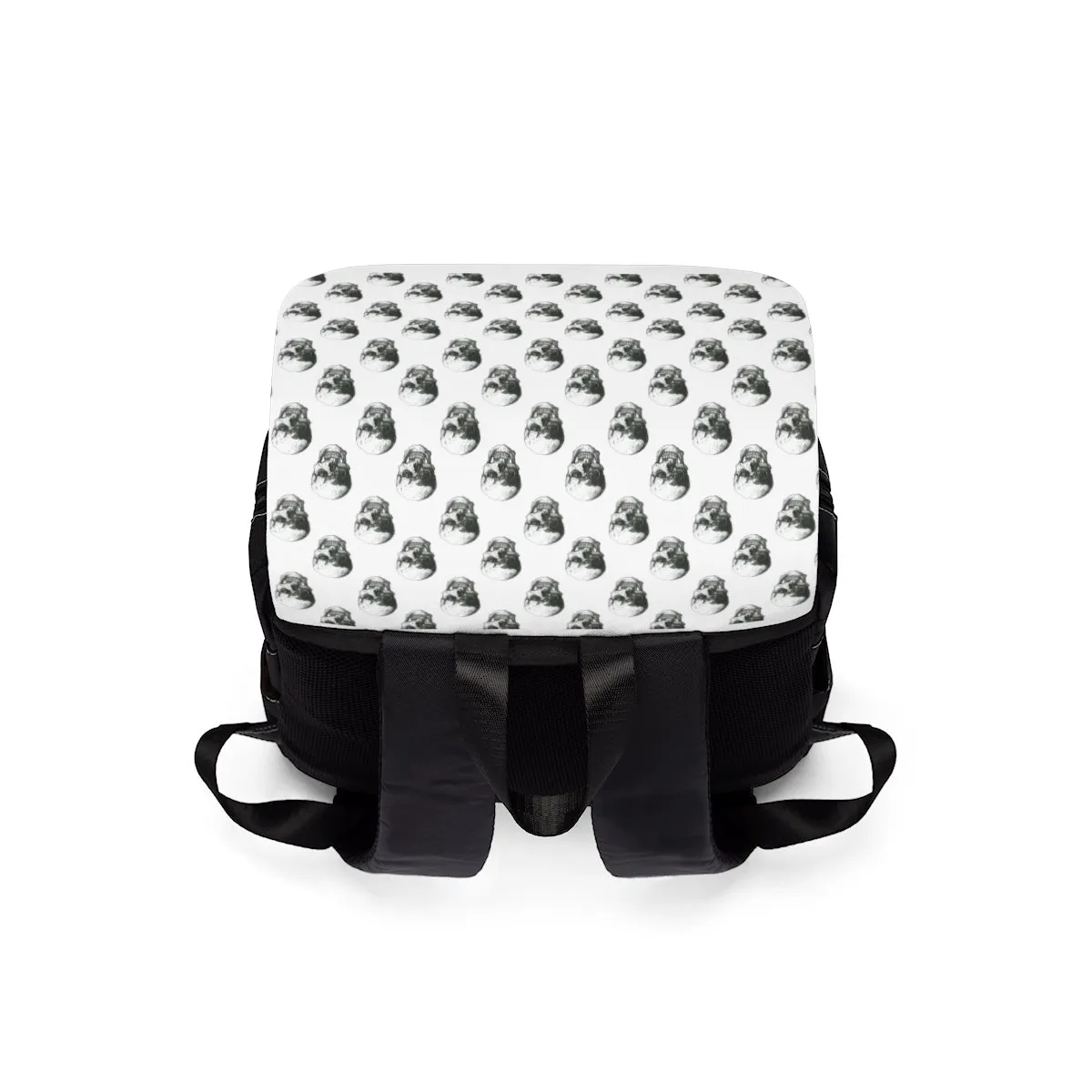 Polka Skulls Shoulder Backpack by Robert Bowen