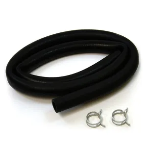 SAAS 1 Metre Oil Resistant Hose 16mm (5/8") ID with Pair of Clamps - SRH16