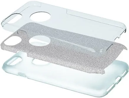 Samsung Galaxy A41 Glitter Gel Cover - Silver