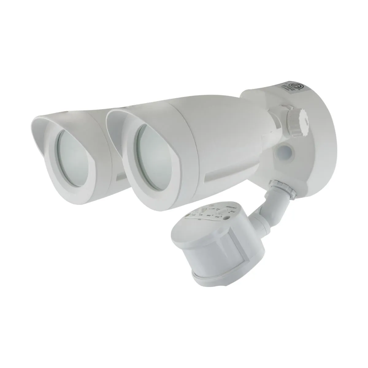 SATCO 65-711 20W LED 2 Bullet Head Security Light With Motion Sensor 30K/40K