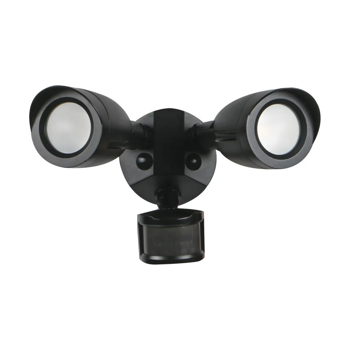 SATCO 65-711 20W LED 2 Bullet Head Security Light With Motion Sensor 30K/40K