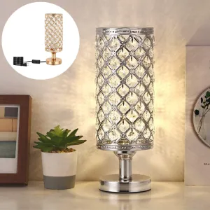 Stylish Modern Crystal Bedside Table Lamp