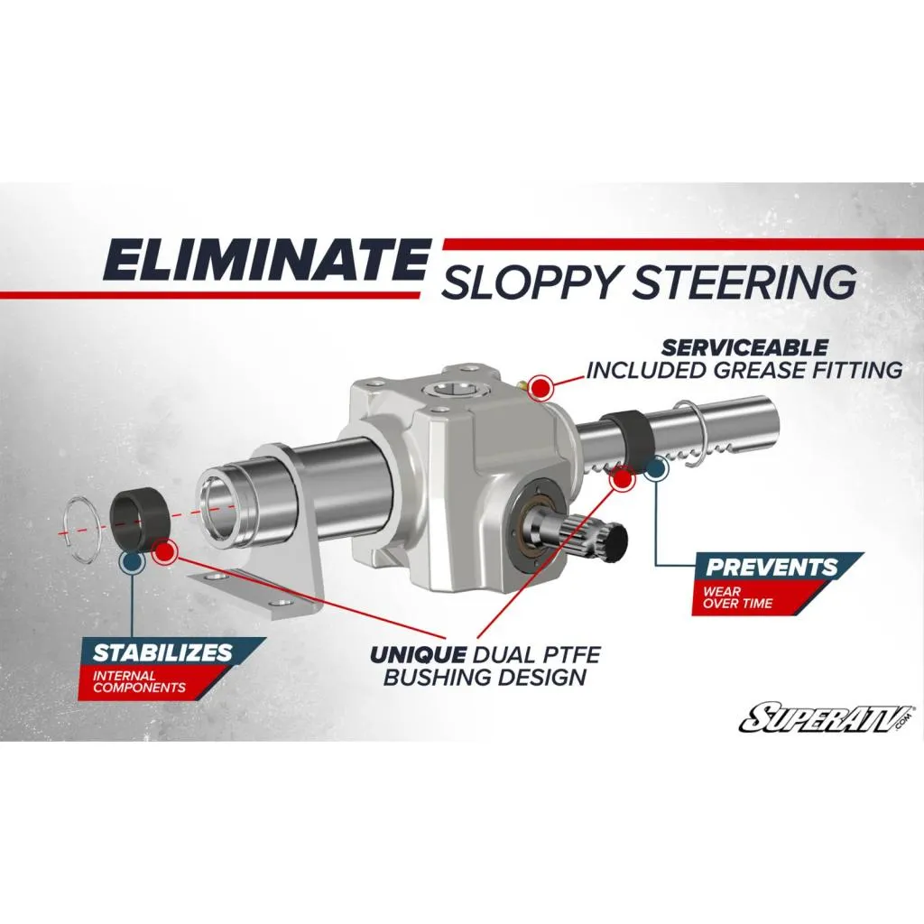 SuperATV Polaris Ranger XP 900 Rackboss 2.0 Steel Rack & Pinion