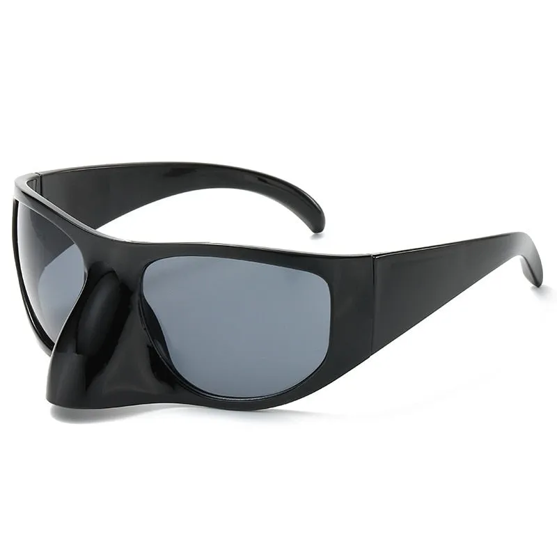 TEEK - Oversized Sleek Goggle Sunglasses