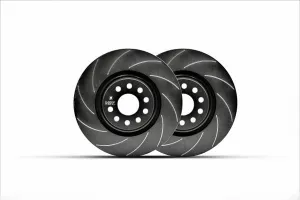 VBT Grooved 302x26mm Front Brake Discs (5468573538G) (Vauxhall Corsa F)